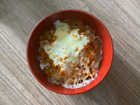 簡単＊豚キムチーズ丼